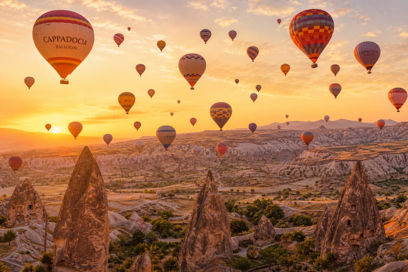 Standart grup balon uçuşu Kapadokya